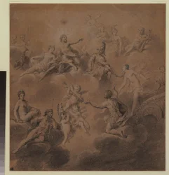 Vénus présentant Énée aux dieux