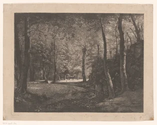 Bergère dans la forêt de Rochecardon