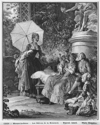 Les délices de la maternité, gravé par Isidore Stanislas Helman (1749-1809) 1776