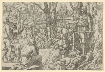 Saint Jean prêchant dans le désert, 1535-1555