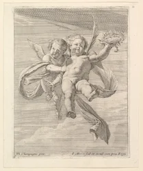 Groupe de deux angelots, l