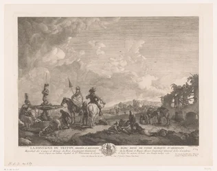 Paysage avec des figures près d
