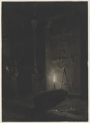 Des funérailles, vers milieu des années 1870-début des années 1880