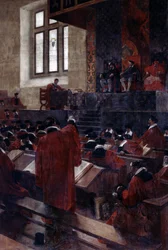 Anne du Bourg et Henri II au Parlement de Paris, 10 juin 1559