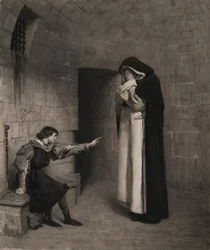 Jean-Paul Laurens - Maître Pierre dans le cachot de Jeanne d