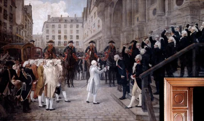Louis XVI reçu par le nouveau maire de Paris, 17 juillet 1789