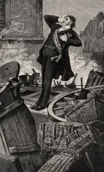 Mort de Baudin - illustration de Histoire d’un crime, 19e siècle