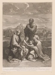 Sainte Famille avec Élisabeth et Jean
