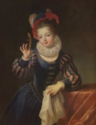 Jeune fille avec un masque