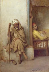 Hommes algériens se reposant, 1882