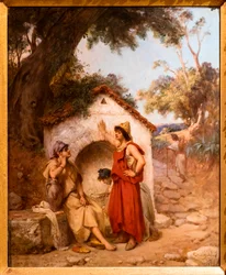 Femmes algériennes autour de la fontaine