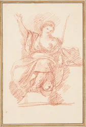 Figure allégorique assise
