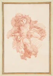 Putto assis
