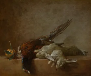 Nature morte avec gibier, probablement années 1750