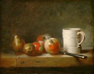 Nature morte avec une tasse blanche