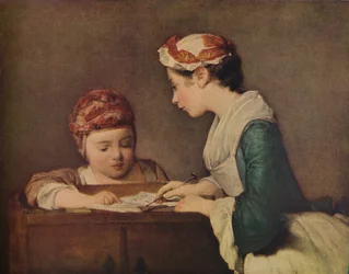 La jeune gouvernante, vers 1735-1736