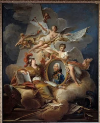 Portrait allégorique de Louis Charles Auguste Fouquet, duc de Belle-Isle, maréchal de France (1684-1761)