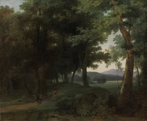 Une Forêt avec Apollon et Daphné