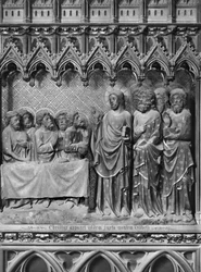 Cathédrale, intérieur, jubé, Jésus-Christ apparaissant au mont des Oliviers, vers 1340-51