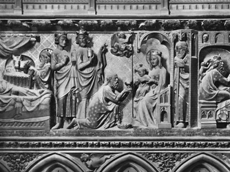 Cathédrale, intérieur, jubé, Nativité, Adoration des Mages