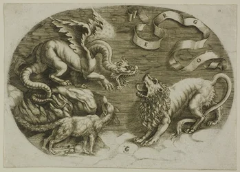 Lion, dragon et renard