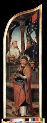 Représentation de saint Guillaume de Bruxelles, saint Bernard de Clairvaux