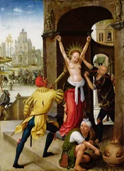 Le martyre de sainte Barbe, 1528
