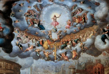 Le Jugement dernier (détail). Peinture de Jean Cousin le Fils (1522-1594) XVIe siècle