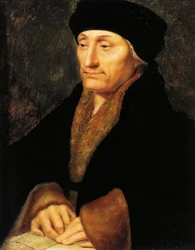 Suisse, Genève, Portrait de Desiderius Erasmus de Rotterdam (1466-1536)