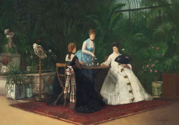 Thé dans la serre, 1893
