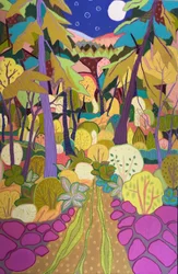 La forêt nocturne fantaisiste