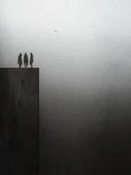 Trois silhouettes à l