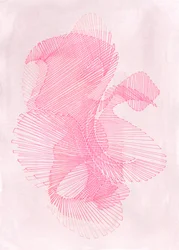 Géométrie rose pâle