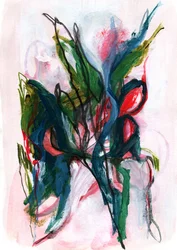 Abstrait floral éclatant