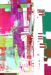 Abstrait glitch vibrant