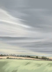 Ciel paisible de la campagne