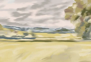 Paysage vallonné