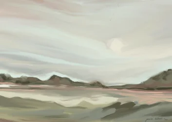Paysage abstrait serein