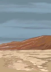 Paysage désertique serein