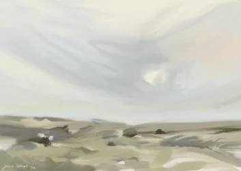 Paysage sous un ciel serein