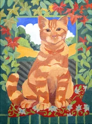 Chat, 2014 (acrylique sur toile)