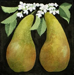 Poires, 2013 (acrylique sur toile)
