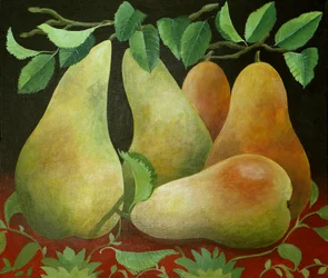 Poires, 2014 (acrylique sur toile)