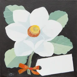 Camélia blanc (acrylique)