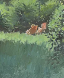 Deux dames se relaxant au soleil