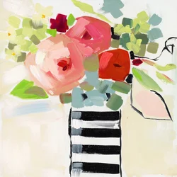 Vase noir et blanc
