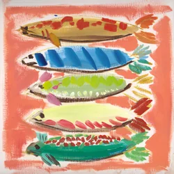 Cinq poissons