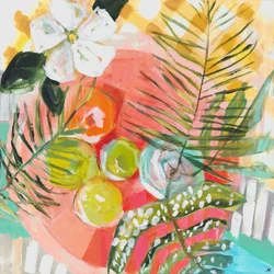 Décoration de table tropicale