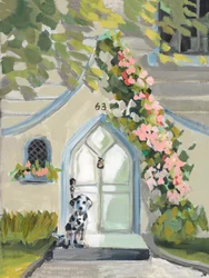 Porte blanche