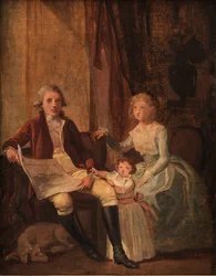 Peder Anker avec son épouse et sa fille
